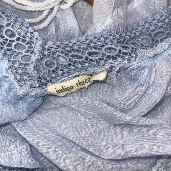 Blue Relaxed Embellished Blouse - Picture 5 of 6